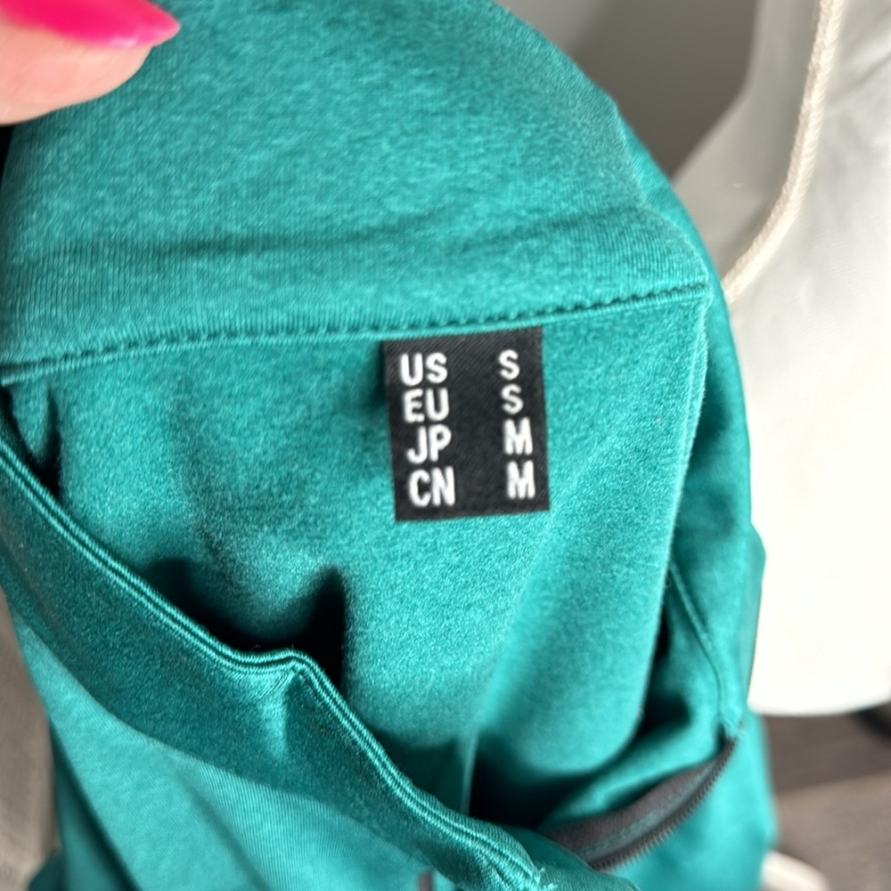 Men’s teal quarter zip size small - Picture 4 of 5